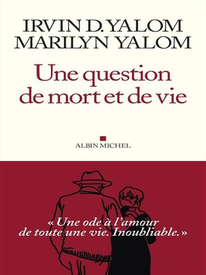 cover image of Une question de mort et de vie